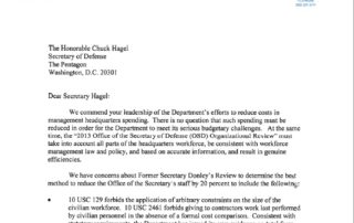 Organizational Review of the Office of the Secretary of Defense