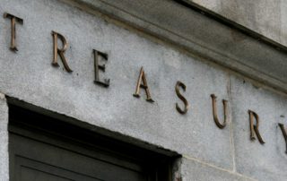 facade on the us dept. of treasury