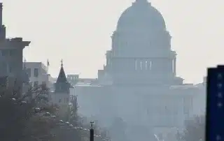 Smog over the US Capitol