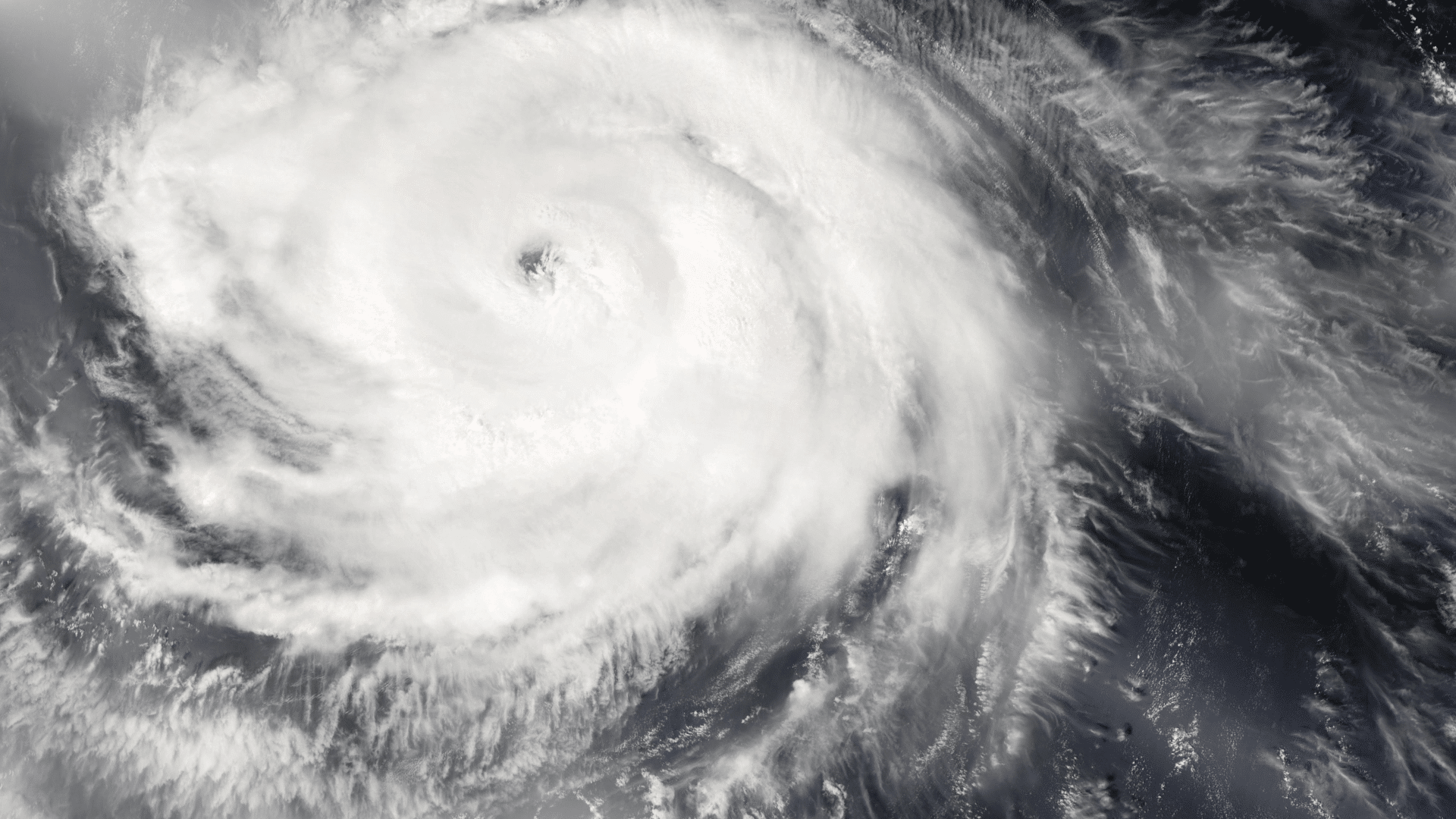 Overhead view of Hurricane Helene from orbit