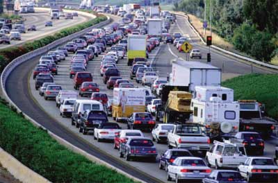 gridlock on a highway